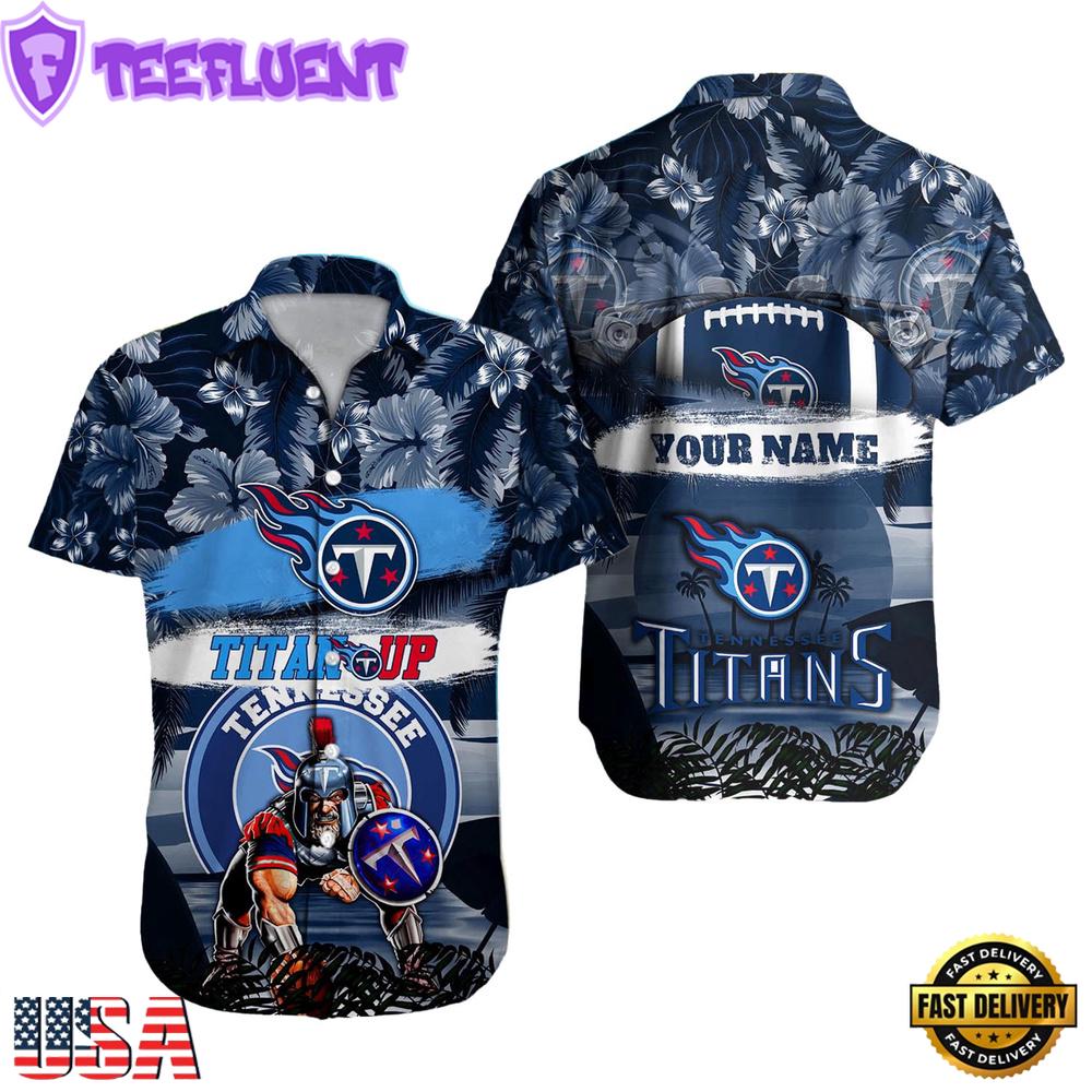 NFL Tennessee Titans Mascot Football Hawaiian Shirt
