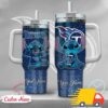 NFL Tennessee Titans Stitch Glitter Custom Stanley Quencher 40oz Stainless Steel Tumbler With Handle