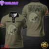 NFL Vetaran Day Cleveland Browns Polo Shirt Custom Your Name