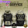 NFL Washington Commanders 2024 Salute to Service Club Black Camo Hoodie Best Veterans Day Gift