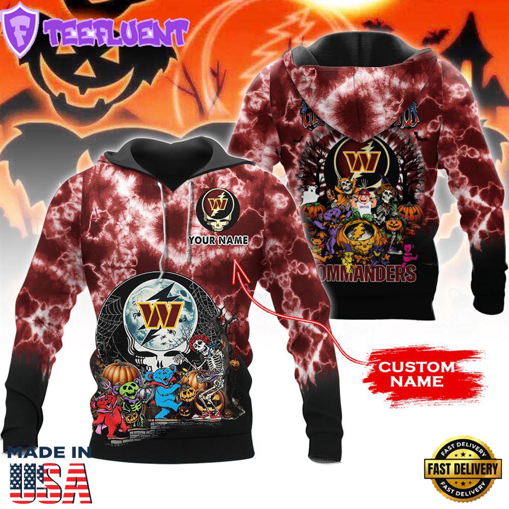 Nfl Washington Commanders Custom Name 3d Shirt
