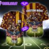 NFL Washington Commanders Eagle US Flag x Veterans Custom Baseball Jersey