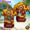 NFL Washington Commanders Football Mascot Custom Name Hawaiian Shirt