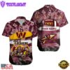 NFL Washington Commanders Mascot Football Hawaiian Shirt
