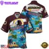 NFL Washington Redskins Hawaii Beach Custom Name Hawaiian Shirt