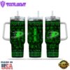 NHL Anaheim Ducks Happy St. Patrick's Day Custom Stanley Quencher 40oz Stainless Steel Tumbler With Handle