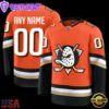 NHL Anaheim Ducks Home Premium Custom Hockey Jersey
