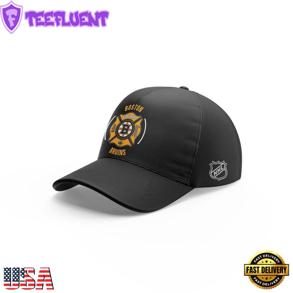 NHL Boston Bruins Hockey Firefighter Appreciation Night Baseball Cap