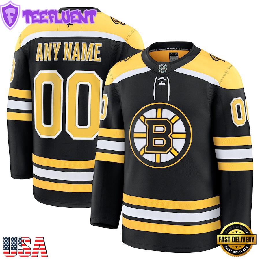 NHL Boston Bruins Home Premium Custom Hockey Jersey