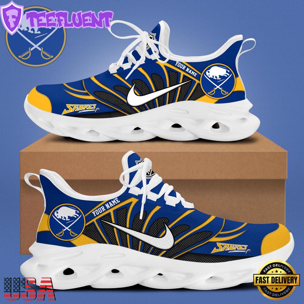 NHL Buffalo Sabres Hockey Logo Custom Name Max Soul Shoes