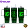 NHL Calgary Flames Happy St. Patrick's Day Custom Stanley Quencher 40oz Stainless Steel Tumbler With Handle