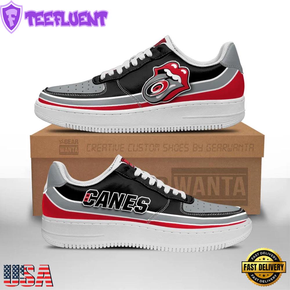 NHL Carolina Hurricanes Lips Air Force 1 Shoes