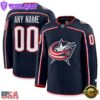 NHL Columbus Blue Jackets Home Premium Custom Hockey Jersey