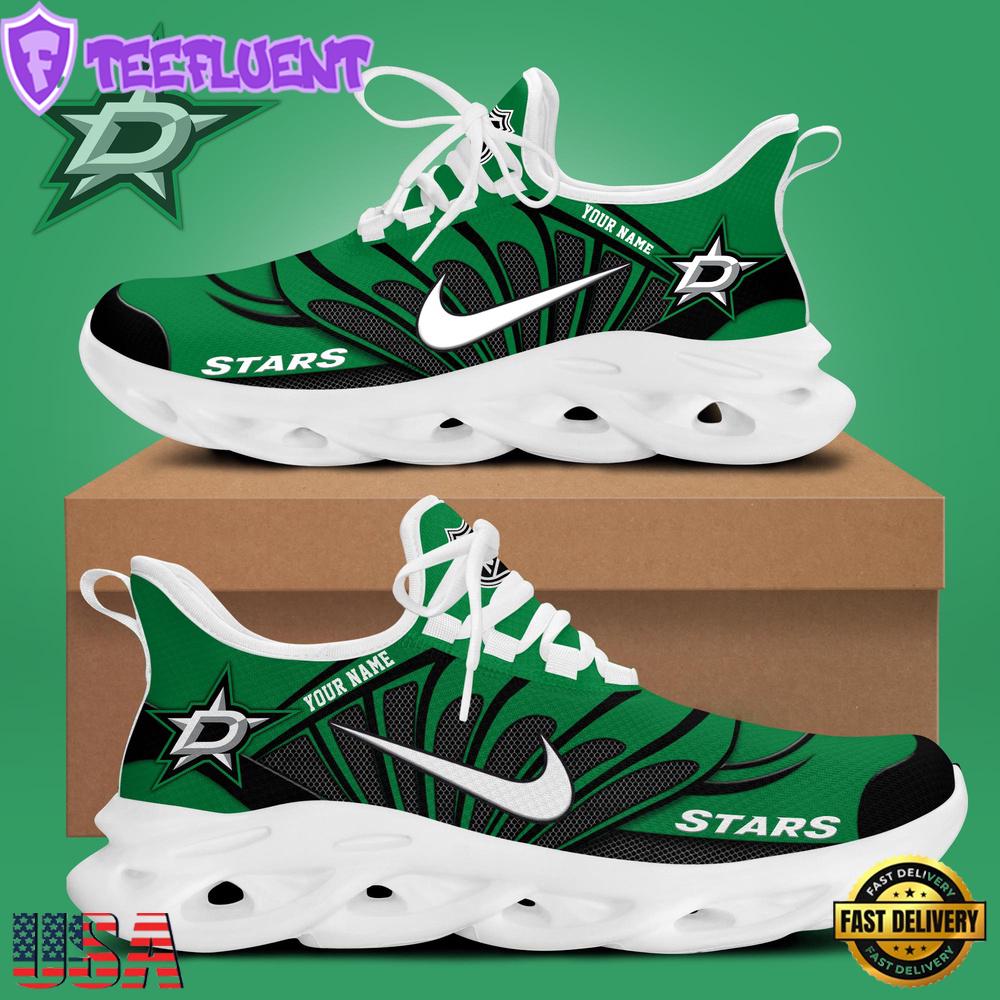NHL Dallas Stars Hockey Logo Custom Name Max Soul Shoes