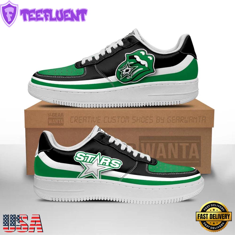 NHL Dallas Stars Lips Air Force 1 Shoes