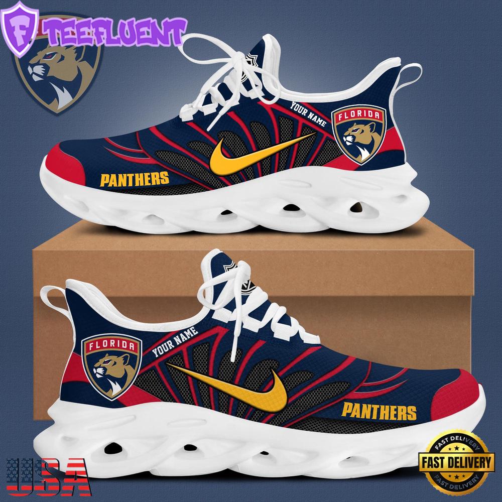 NHL Florida Panthers Hockey Logo Custom Name Max Soul Shoes
