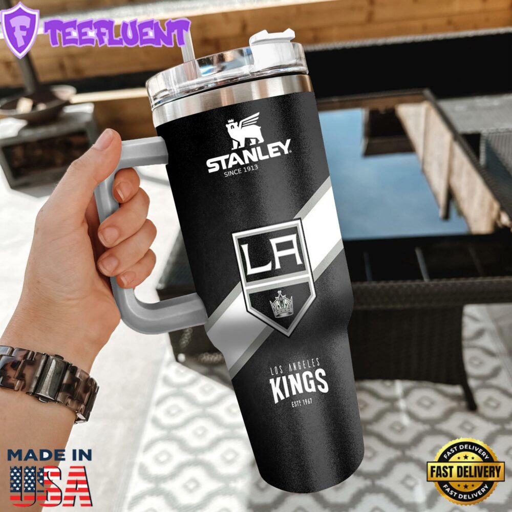 NHL Los Angeles Kings Custom Stanley Quencher 40oz Stainless Steel Tumbler With Handle