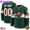 NHL Minnesota Wild Home Premium Custom Hockey Jersey