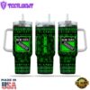 NHL New York Rangers Happy St. Patrick's Day Custom Stanley Quencher 40oz Stainless Steel Tumbler With Handle