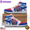 NHL New York Rangers Team Mascot Design Air Jordan 1 Hightop Shoes