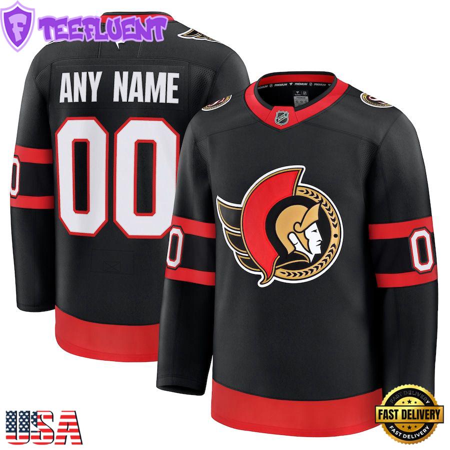 NHL Ottawa Senators Home Premium Custom Hockey Jersey