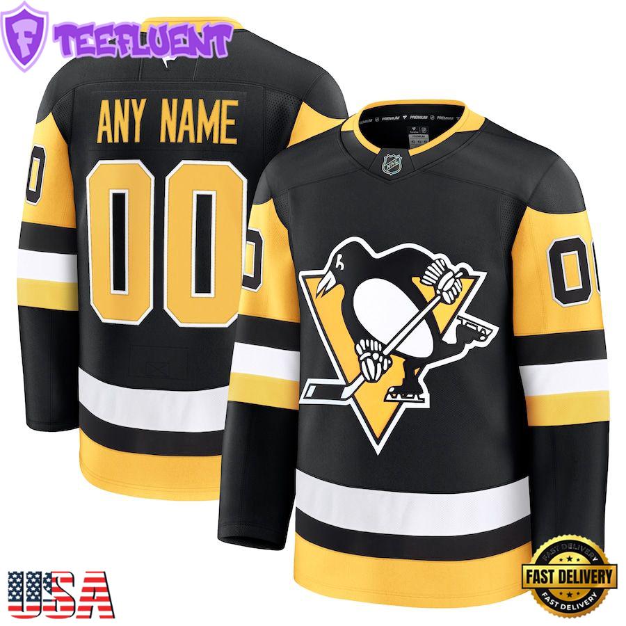 NHL Pittsburgh Penguins Home Premium Custom Hockey Jersey
