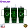 NHL San Jose Sharks Happy St. Patrick's Day Custom Stanley Quencher 40oz Stainless Steel Tumbler With Handle