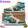 NHL San Jose Sharks Team Mascot Design Air Jordan 1 Hightop Shoes