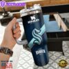 NHL Seattle Kraken Custom Stanley Quencher 40oz Stainless Steel Tumbler With Handle