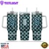 NHL Seattle Kraken Stained Glass Effect Custom Stanley Quencher 40oz Stainless Steel Tumbler With Handle