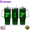 NHL St. Louis Blues Happy St. Patrick's Day Custom Stanley Quencher 40oz Stainless Steel Tumbler With Handle