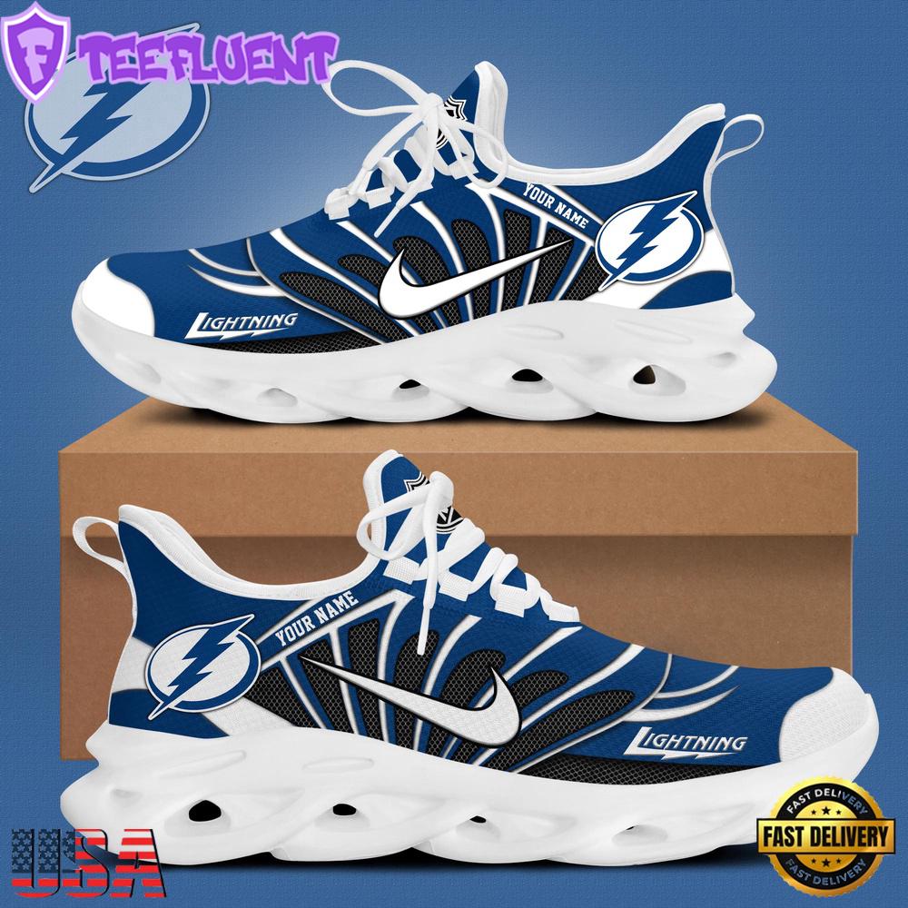 NHL Tampa Bay Lightning Hockey Logo Custom Name Max Soul Shoes