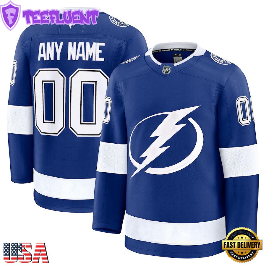 NHL Tampa Bay Lightning Home Premium Custom Hockey Jersey