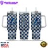 NHL Tampa Bay Lightning Stained Glass Effect Custom Stanley Quencher 40oz Stainless Steel Tumbler With Handle