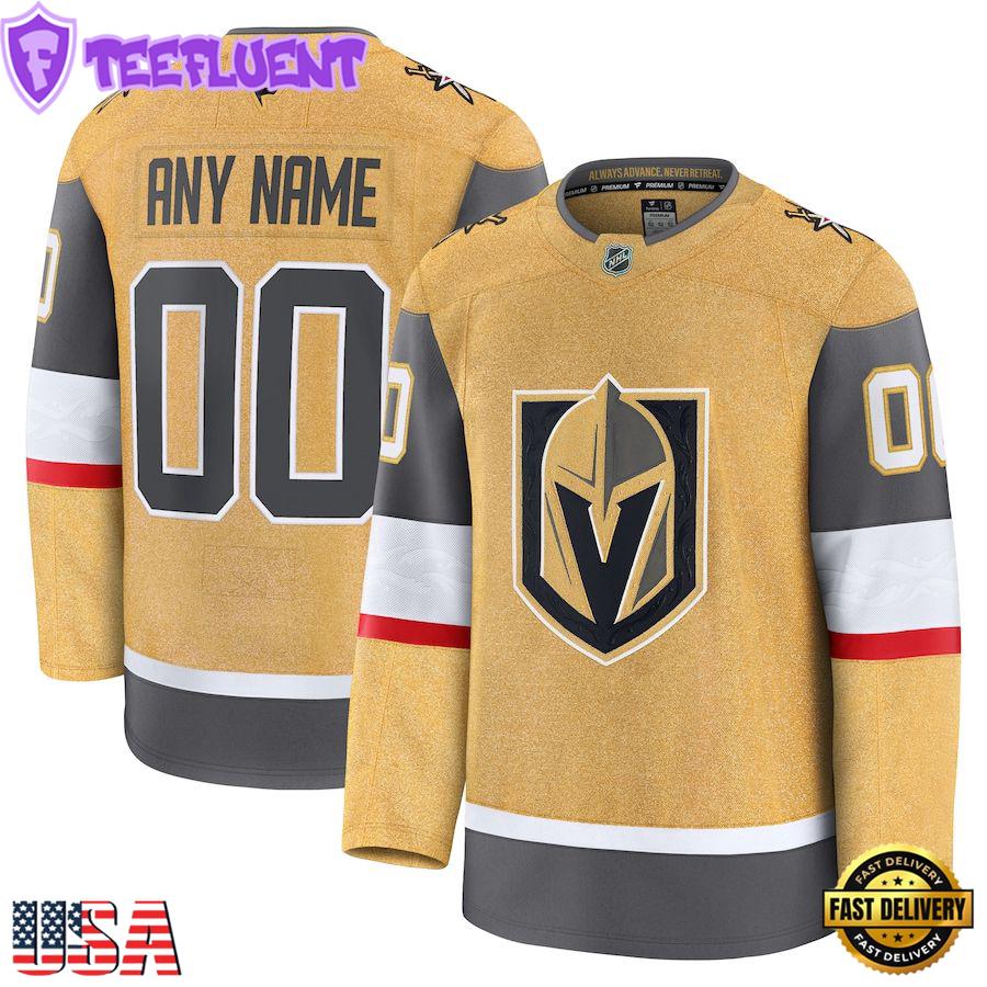 NHL Vegas Golden Knights Home Premium Custom Hockey Jersey