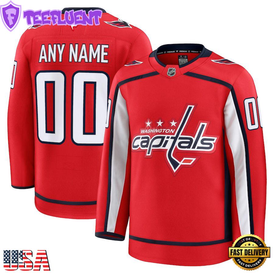 NHL Washington Capitals Home Premium Custom Hockey Jersey