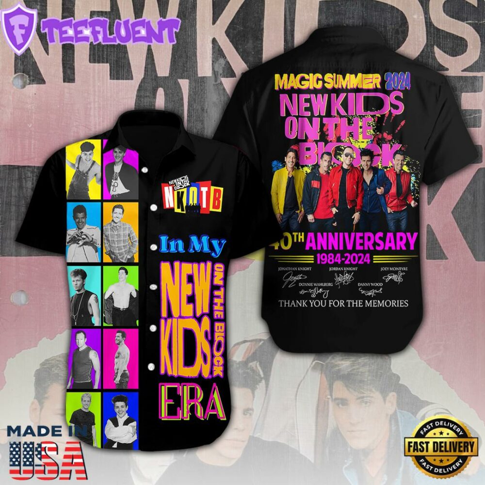 NKOTB Short Sleeve Dress Shirt For Man And Women
