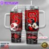 North Carolina State Wolfpack NCAA Mickey Mouse Custom Stanley Quencher 40oz Stainless Steel Tumbler With Handle