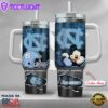 North Carolina Tar Heels NCAA Mickey Mouse Custom Stanley Quencher 40oz Stainless Steel Tumbler With Handle