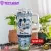 North Carolina Tar Heels NCAA Mickey Mouse Glitter Custom Stanley Quencher 40oz Stainless Steel Tumbler With Handle