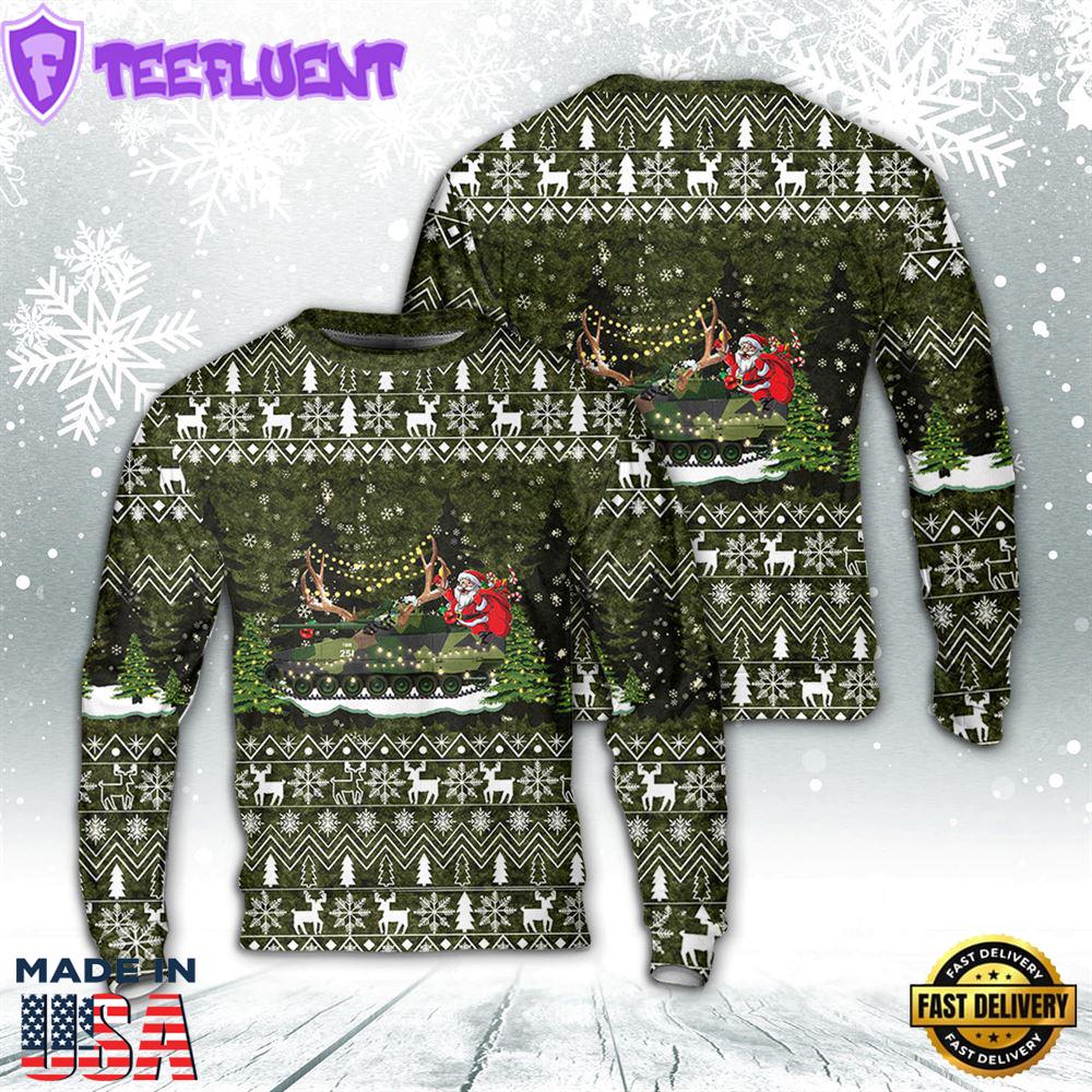 Norwegian Army NM135 Stormpanservogn Christmas AOP Sweater