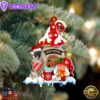 Norwegian-Elkhound With Mushroom House Christmas Ornament, Gift For Christmas