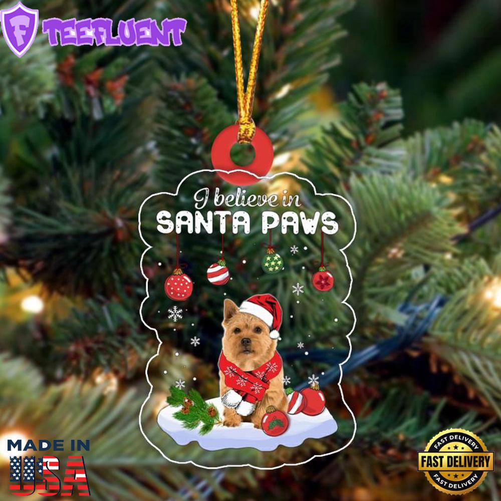 Norwich Terrier Christmas Ornament, Gift For Christmas