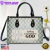 Nothing Is Impossible With God Beautiful Leather Handbag Christ Gifts Leather Bags