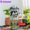Notre Dame Fighting Irish NCAA Mickey Mouse Glitter Custom Stanley Quencher 40oz Stainless Steel Tumbler With Handle