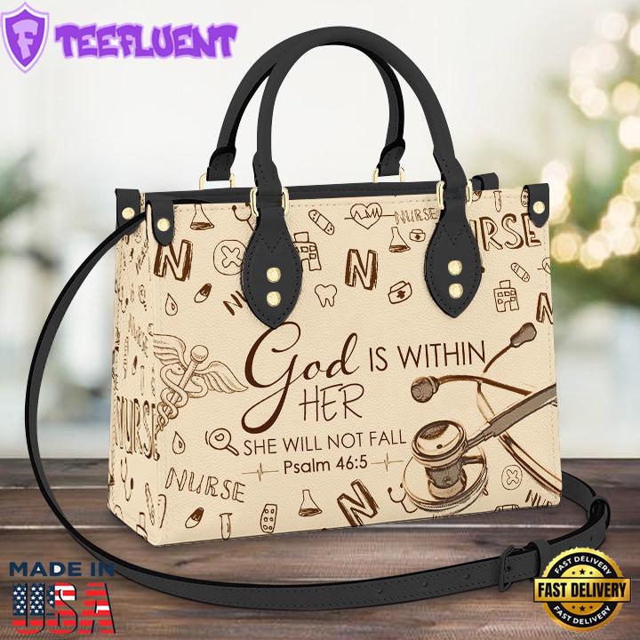 Nurse Faith Leather Bag Christ Gifts Leather Bags