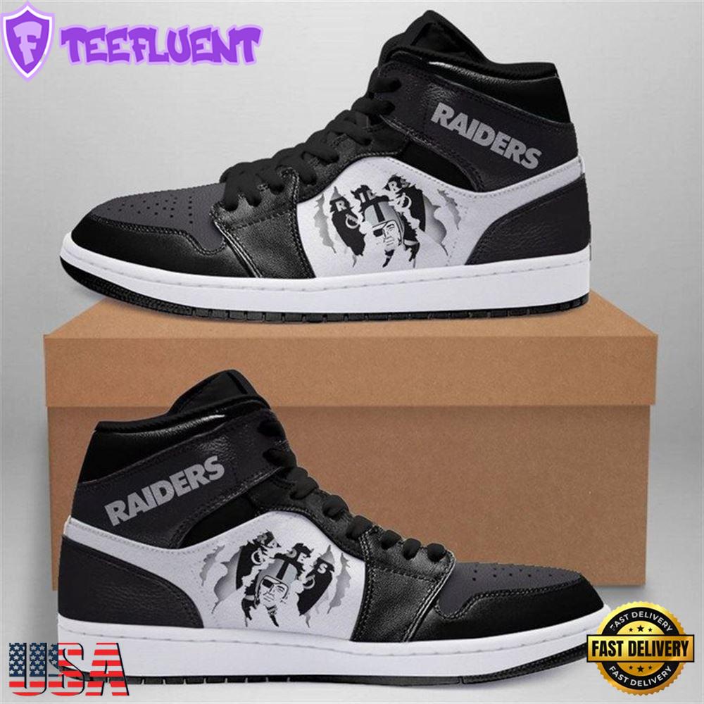 Oakland Raiders Nfl Air Jordan Shoes Sport Sneaker Boots Shoes For Men Women