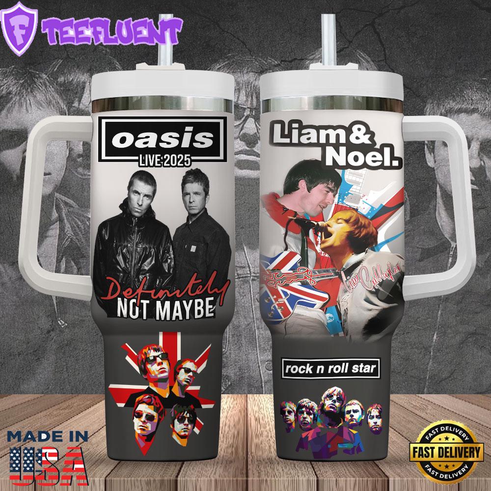 Oasis Band 40oz Stanley Tumbler Summer For Fans