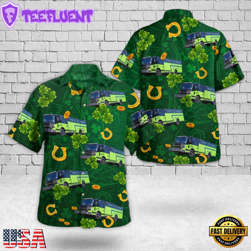 Ocean Isle Beach, North Carolina, Grissettown-Longwood Fire Rescue, St Patrick's Day Hawaiian Shirt