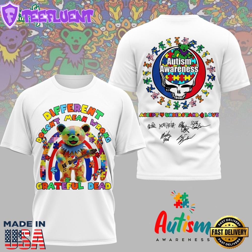 Official Autism Awareness 2026 Grateful Dead Graphic Shirt